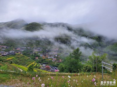 雨雾天看云和梯田