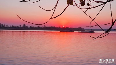 淮河的夕阳