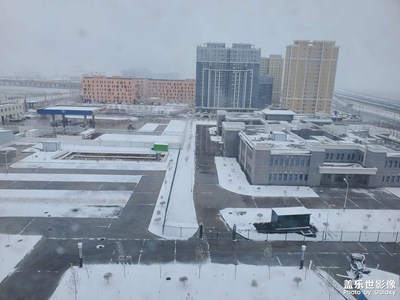 4月的新疆下起了大雪