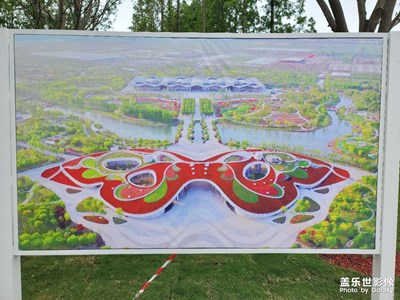 花博会来咯，天气真好