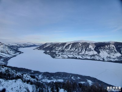 雪中 喀纳斯湖