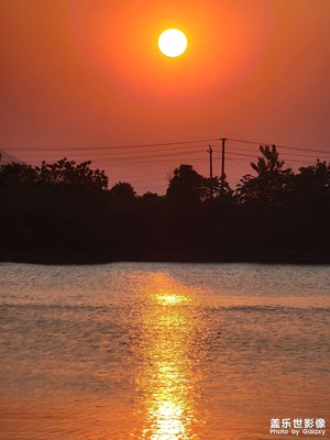 【杭州萧山浦阳江的落日】S21U