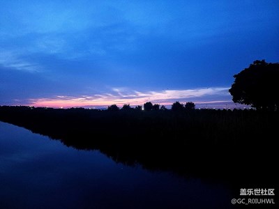 原图及调色raw相机拍摄夕阳