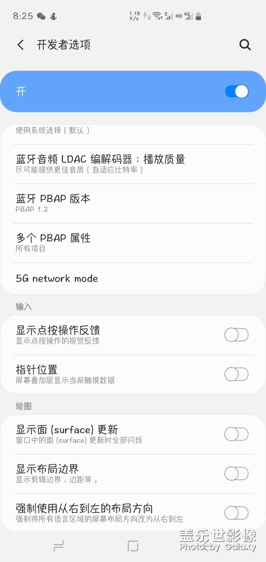 为何六月更新包 开发者选项里的5G选项还没去掉