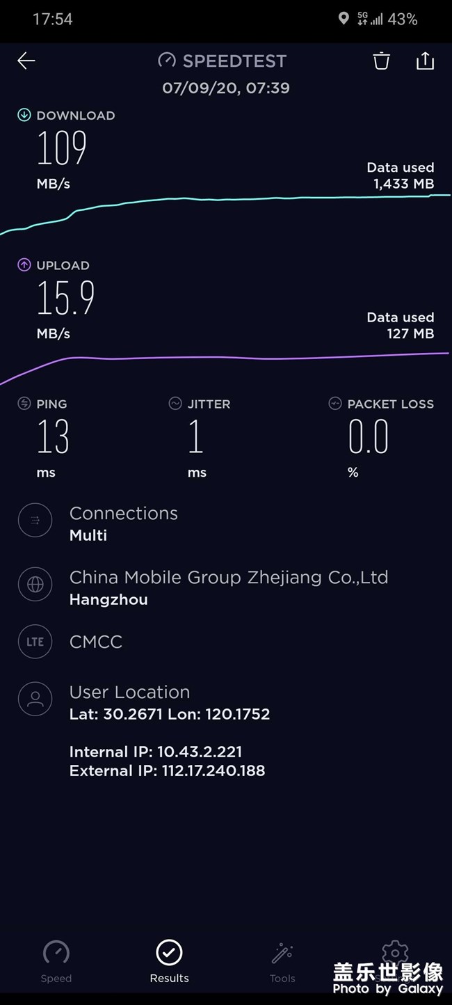 S20+ 5G网速问题