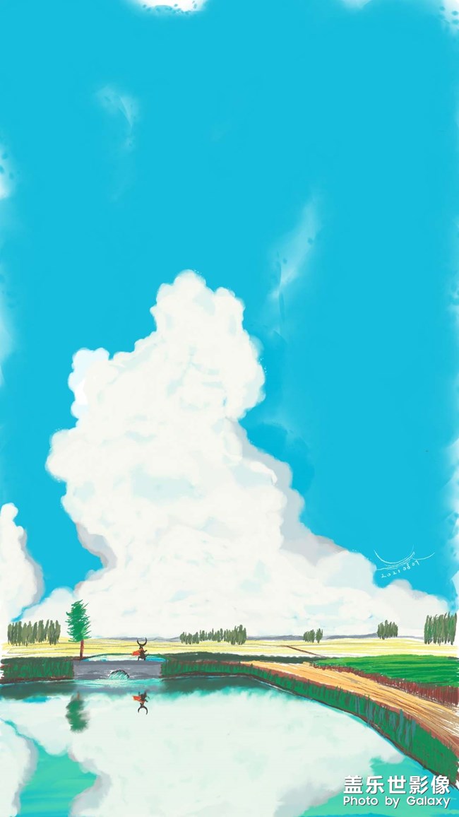 S-pen绘画《小牛的夏天》