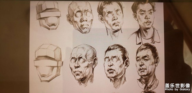 速写人物头部训练2