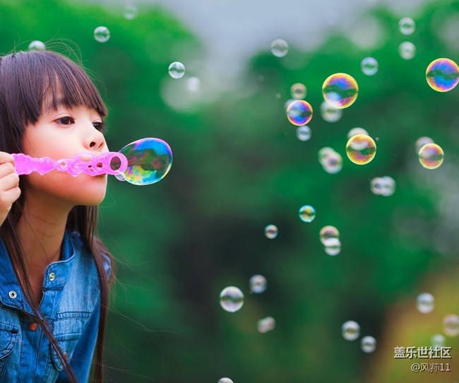 5,吹泡泡这个童年的快乐啊
