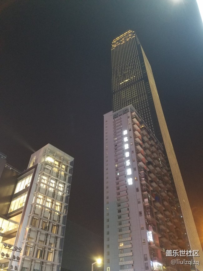 湖南第一高楼长沙九龙仓夜景