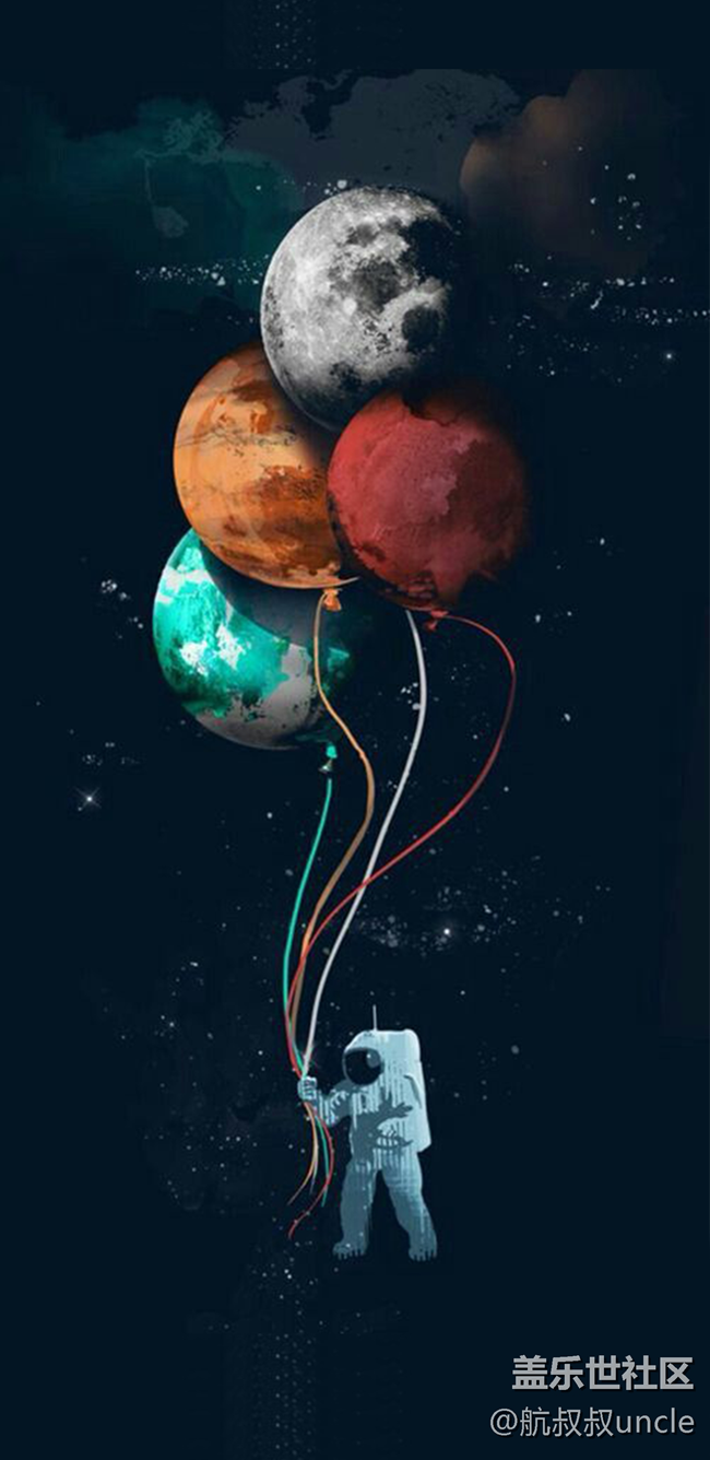 暗色系太空人壁纸分享