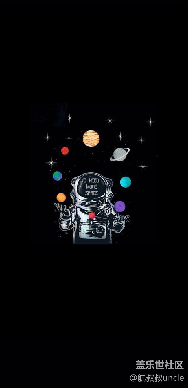 暗色系太空人壁纸分享