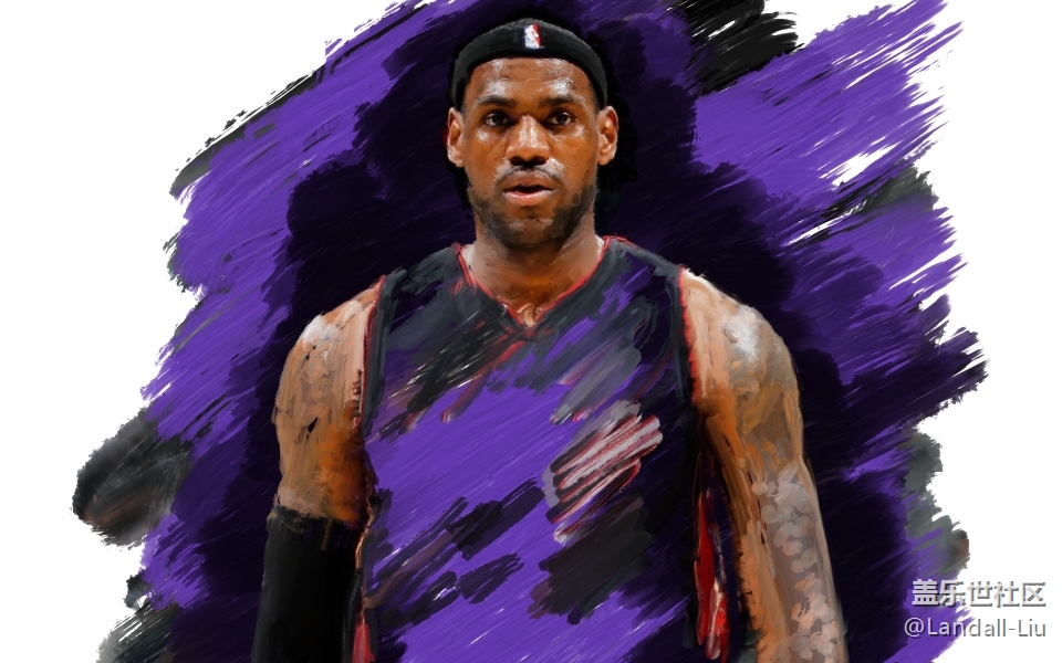 油画《詹姆斯》