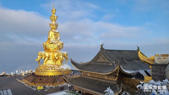 难忘2020 峨眉山金金顶冬至那场大雪